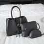 women duffle ring handle shoulder handbag with strap hot sale travel organiser bag set