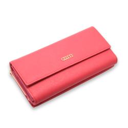 Saffiano leather high quality leather long wallet for women customized design