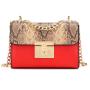Guangzhou factory Fashion snake skin fabric women Bag leather chian Crossbody Bag