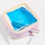 Small coin pouch beauty PVC transparent Iridescent cosmetic bag