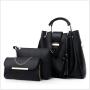 womens travel tactical shoulder handbag set Casual Tassel Metal Handle Composite Messenger Purse bag