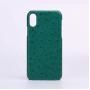 OEM ODM Custom embossed ostrich pattern cowhide leather smart mobile cell phone case for iPhone 12 13 14 15 pro  max plus