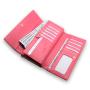 Saffiano leather high quality leather long wallet for women customized design