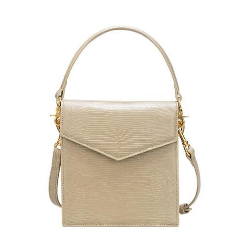 Custom fashion women handbag embossed lizard pattern mini crossbody shoulder bag