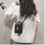Fashion genuine leather shoulder bags crossbody cell phone bag