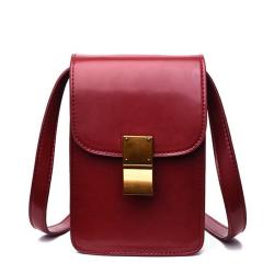 Fashion genuine leather shoulder bags crossbody cell phone bag