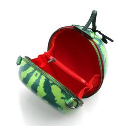 women vegan leather mini handbag designer fruit watermelon shaped ladies travel shoulder bag