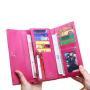 Saffiano leather high quality leather long wallet for women customized design