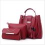 womens travel tactical shoulder handbag set Casual Tassel Metal Handle Composite Messenger Purse bag