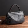 custom travel leather shoulder handbag with strap elegant lady top handle satchel tote bag