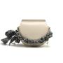 new designer small cream shoulder saddle bag for women factory price leather charm handbag women purse crossbody bag
