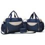 Guangdong handbags factory custom waterproof four set portable multi-function travel baby diaper bag fashion Mummy bags