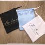 Custom Printed Gold Satin Pouch For Jewelry