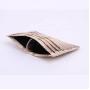 Customized RFID blocking embossed snake genuine leather credit card holder real calfskin business bank atm card holder wallet