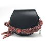 new designer small cream shoulder saddle bag for women factory price leather charm handbag women purse crossbody bag