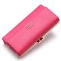 Saffiano leather high quality leather long wallet for women customized design