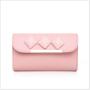 clear leather shoulder make up bag set lady various color button handbag