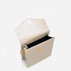 Custom fashion women handbag embossed lizard pattern mini crossbody shoulder bag