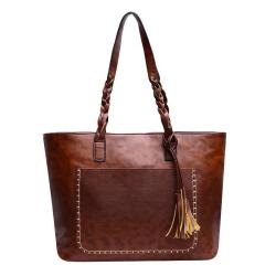 China factory good pricetassel women shoulder bag female retro totes lady elegant shopping handbag
