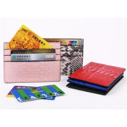 New arrival genuine snake skin leather credit card holder wallet