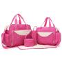 Guangdong handbags factory custom waterproof four set portable multi-function travel baby diaper bag fashion Mummy bags