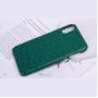 OEM ODM Custom embossed ostrich pattern cowhide leather smart mobile cell phone case for iPhone 12 13 14 15 pro  max plus