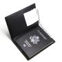 Leather RFID blocking passport holder travel wallet Genuine Leather Passport Wallet