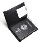 Leather RFID blocking passport holder travel wallet Genuine Leather Passport Wallet