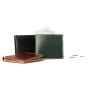 New leather men's short wallet color matching thin wallet