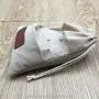 Natural Hemp Bag with ties, Simple Jewelry Small Gift Packaging Pouches 8.5cm*11.5cm