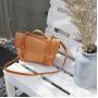 2019 New Original Women's Handbag Made Of Cod-leather And Vintage Hand-made Vegetable Tanned Dumpling Bag For Women