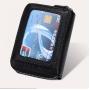 Stylish men and women Double zipper card holder Rfid anti-magnetic organ wallet