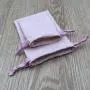 Pink Cotton Linen Jewellery Bag