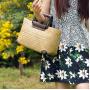 2024 Handmade Fashion Casual Bali Women Rattan Straw Weaving Small Ladies Beach Woven Tote Bags Handbag For Holiday Women