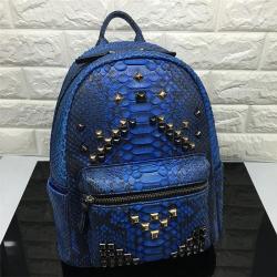 OEM ODM Custom Trendy Fashion Luxury Genuine Real Snake Skin Women Men Casual Sequin Backpack Bag