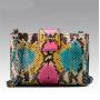 OEM Bolsas De Mujer Feminina Personalizado Custom Real Snake Skin Leather Designer Shoulder Chain Sling Crossbody Bags