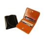RFID Leather Wallet Ladies Short Oil Wax Leather Wallet