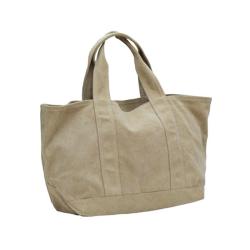 Keymay Wholesale High Quality Large Capacity White Canvas Tote Bag With Short Handle