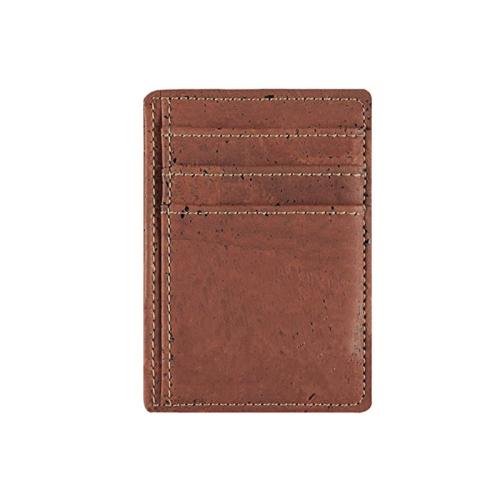 Eco-friendly minimalist card holder RFID cork leather card holder