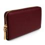 Hot sale pebble leather purse leather women wallet with wrist strap