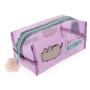 Stock Clear PVC transparent cheap cosmetic bag travel makeup bag kit
