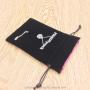 Promotional Black Velvet Bag with Satin Lining