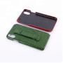 Customized High quality crocodile embossed genuine leather mobile phone case for iPhone 7/8/X 11 12 13 14 15 pro max with handle