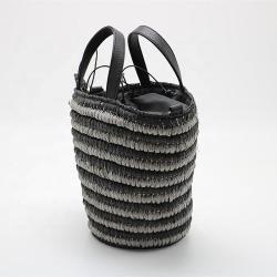 Lovely Cat Rattan Straw Woven Handbag Single-shoulder Summer Beach Bag Dual-use Women's Bags Wholesale