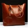 Custom Handmade Fashion Classic Real Split Cow Leather Gentle Women Lady Never Full Travel Shoulder Tote Bag Handbag With Zipper