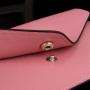 Holographic fashion flap women slim zip envelope wallet