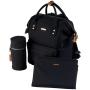 Diaper bag outdoor stroller hook black polyester baby changing backpack