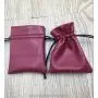 Red Wine PU Leather Drawstring Bag For Gift