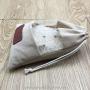 Jute Burlap Gift Pouch, Jute Drawstring Bag With Transparent PVC Window