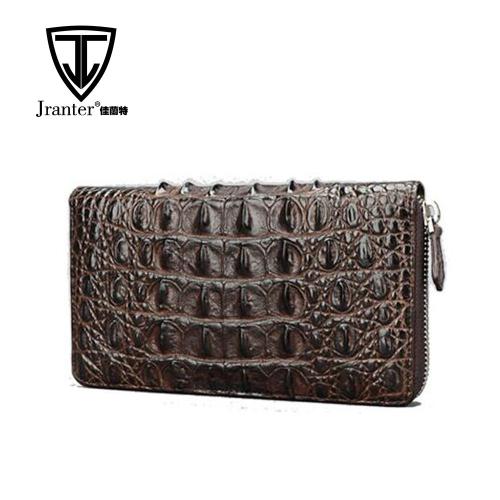 Wholesale Personalized Design Genuine Crocodile Skin Leather Clutch Bags for Men